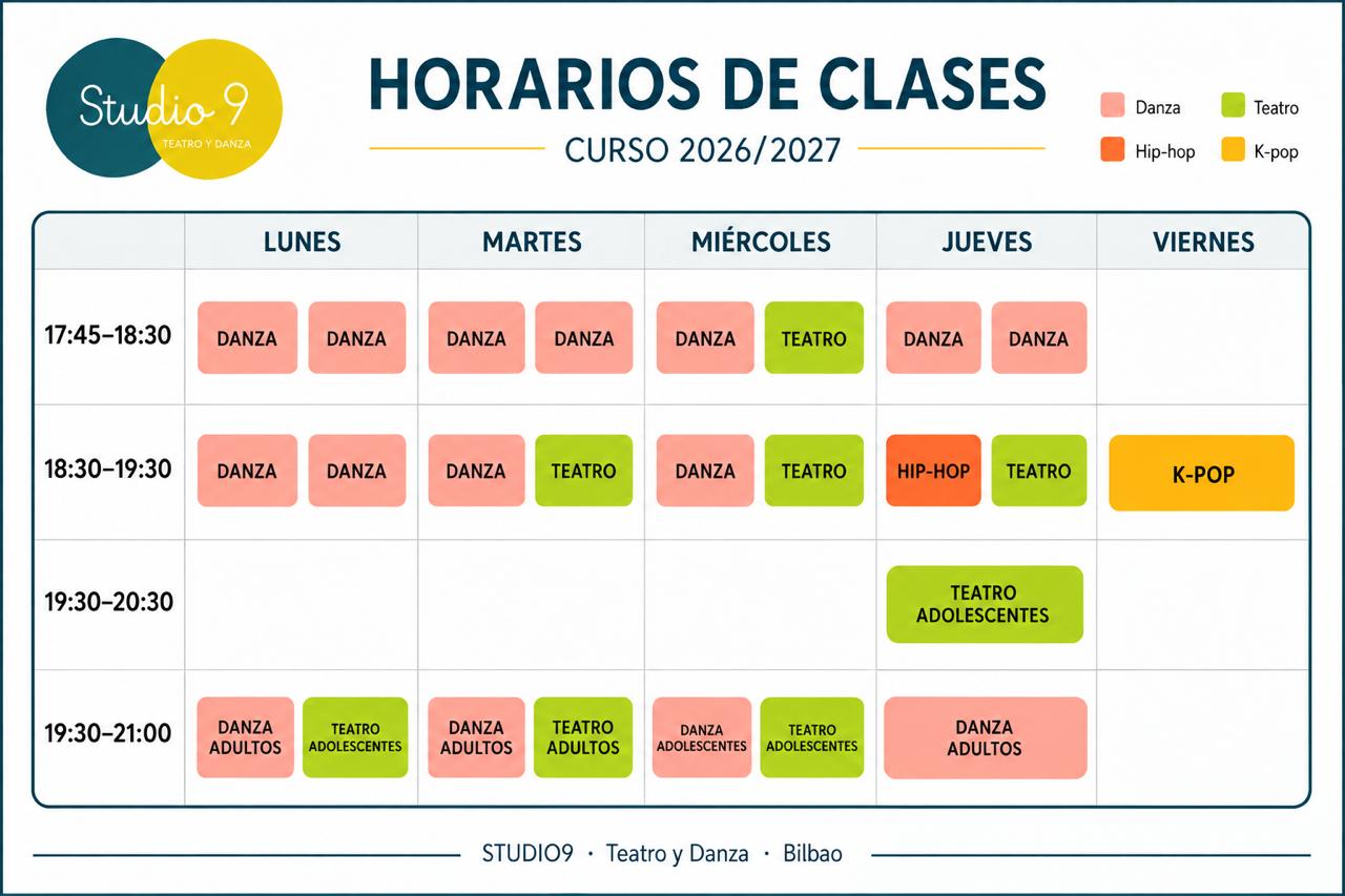 Horario curso 2025/2026